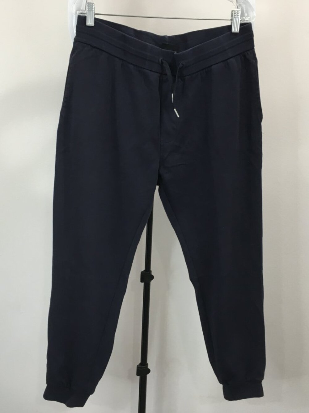 AX ARMANI EXCHANGE Dark Blue Drawstring Logo Embossed Pocket Jogger Pant